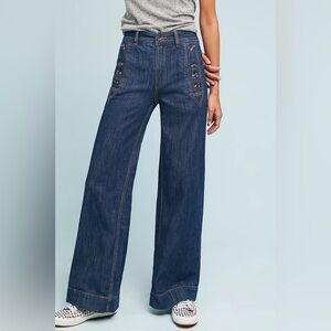 Pilcro & The Letterpress Starboard High Waisted Wide Leg Jeans